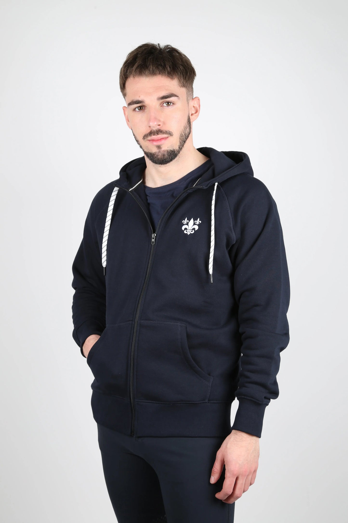 Veste sweat à capuche petite fleur de lys Lys and Kings