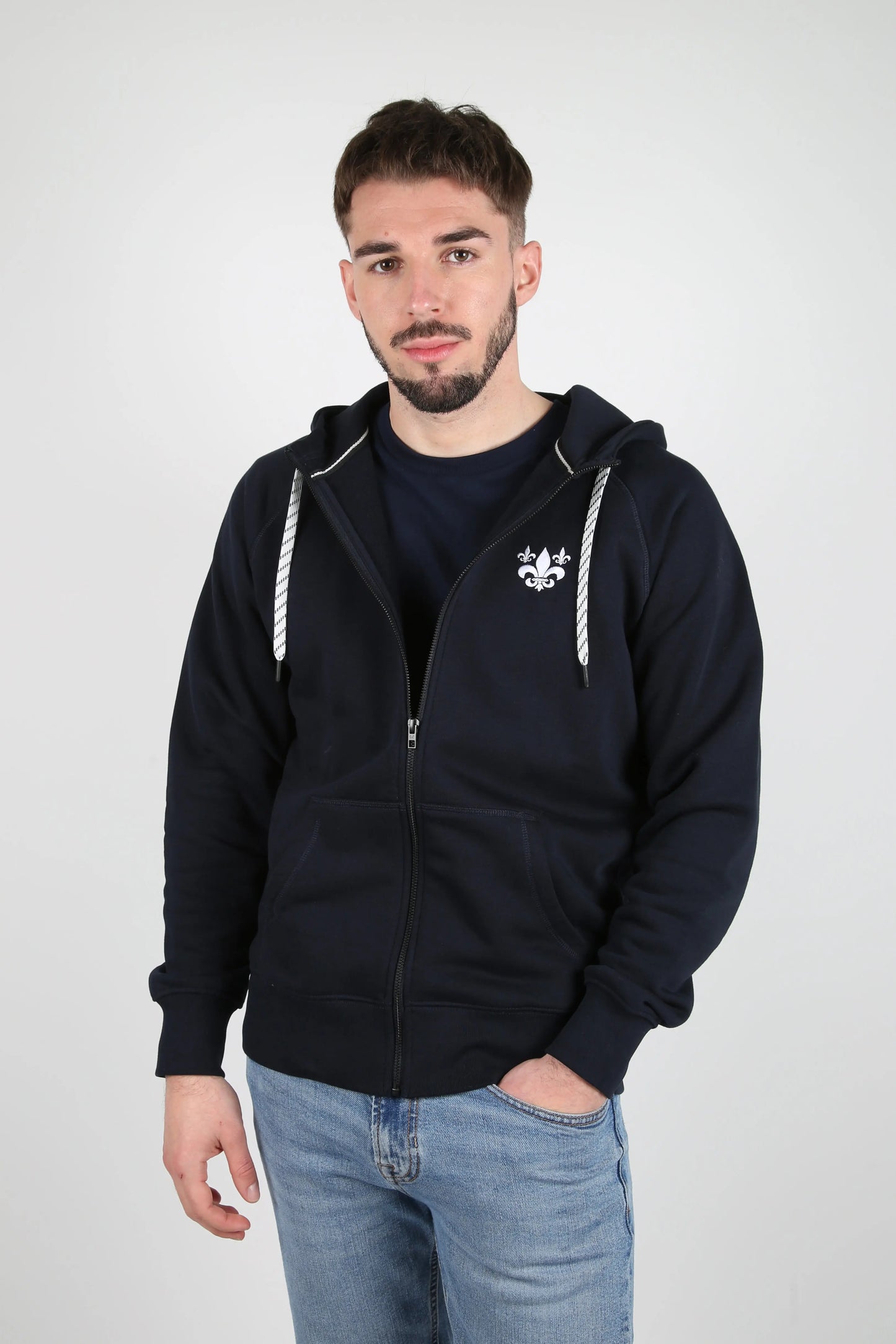 Veste sweat à capuche petite fleur de lys Lys and Kings
