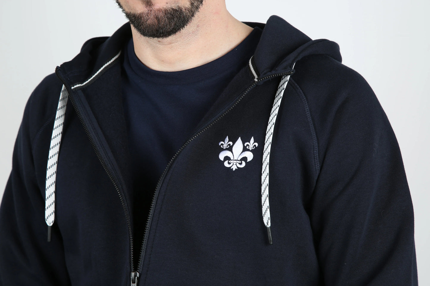 Veste sweat à capuche petite fleur de lys Lys and Kings