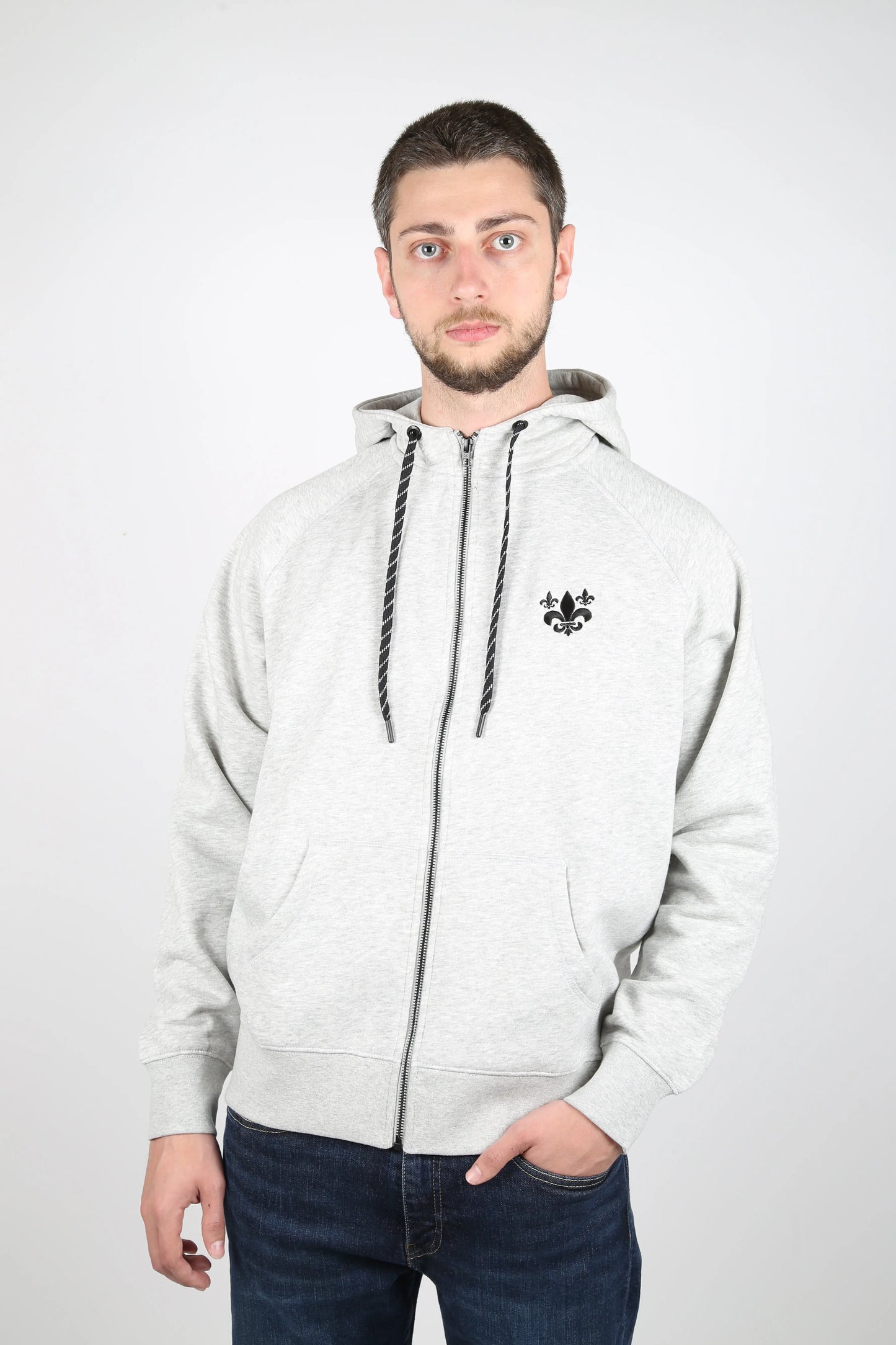 Veste sweat à capuche petite fleur de lys Lys and Kings