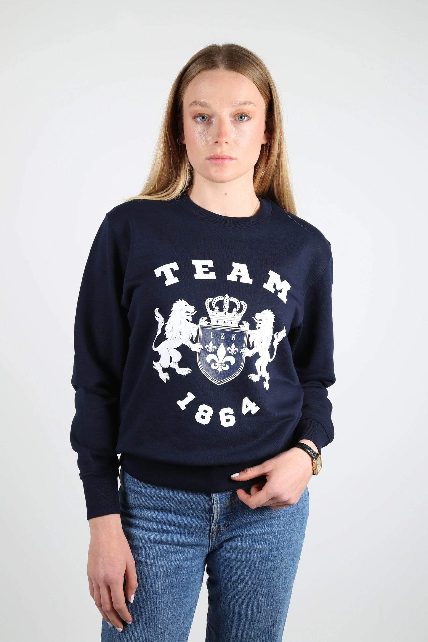 Sweat col rond  Team 1864 Lys and Kings