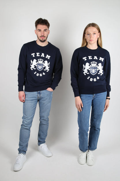 Sweat col rond  Team 1864 Lys and Kings