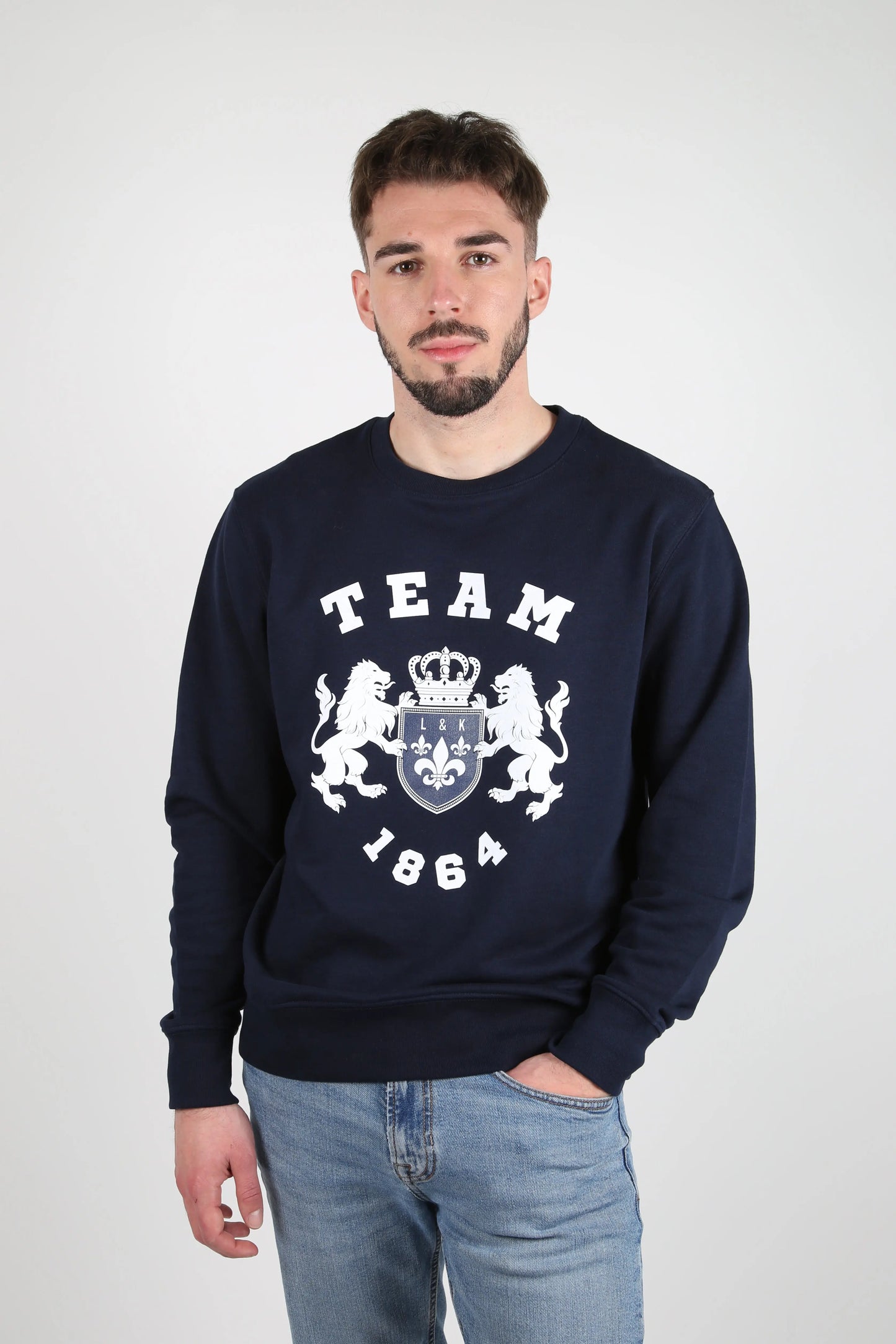 Sweat col rond  Team 1864 Lys and Kings