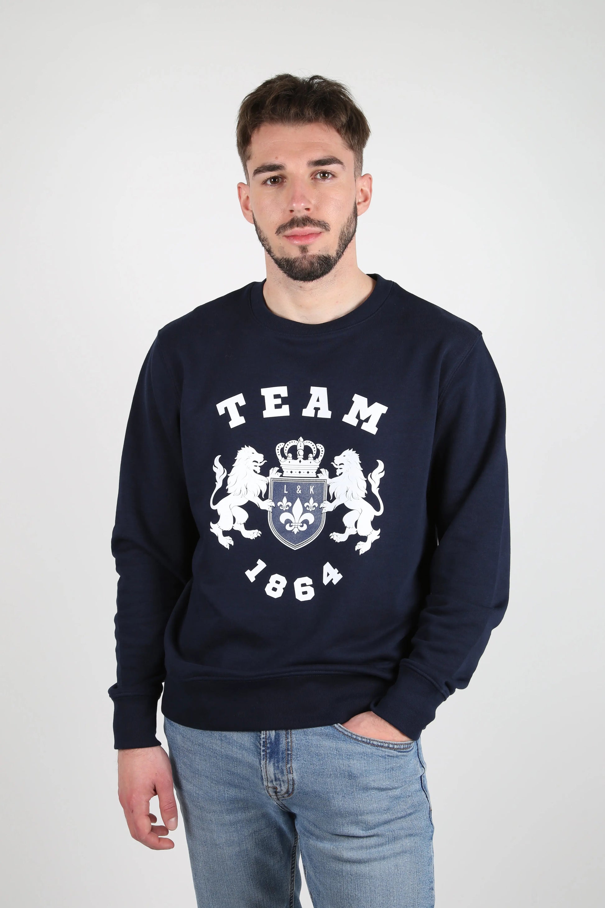 Sweat col rond  Team 1864 Lys and Kings