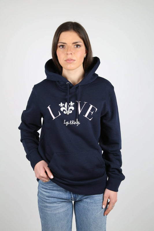 Sweat à capuche Love Lys and Kings